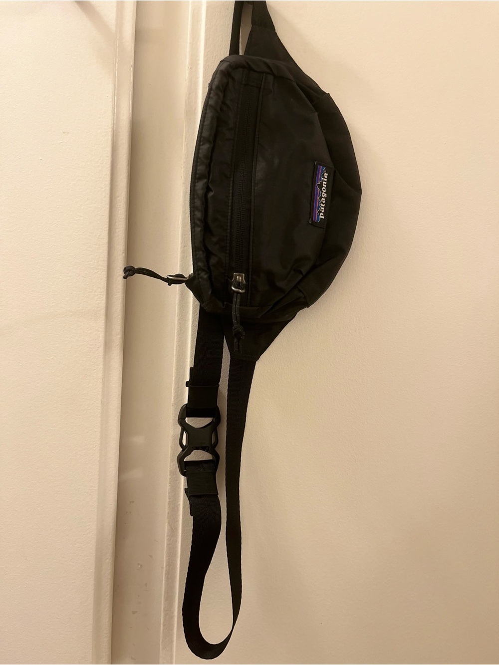 Patagonia Black Waist Fanny Pack with Logo Patch - Picture 4 of 4